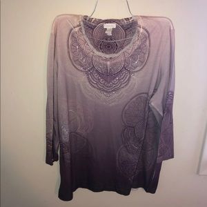 Purple ombré blouse